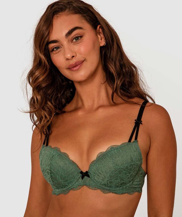 Paloma Push Up Bra - Dark Green