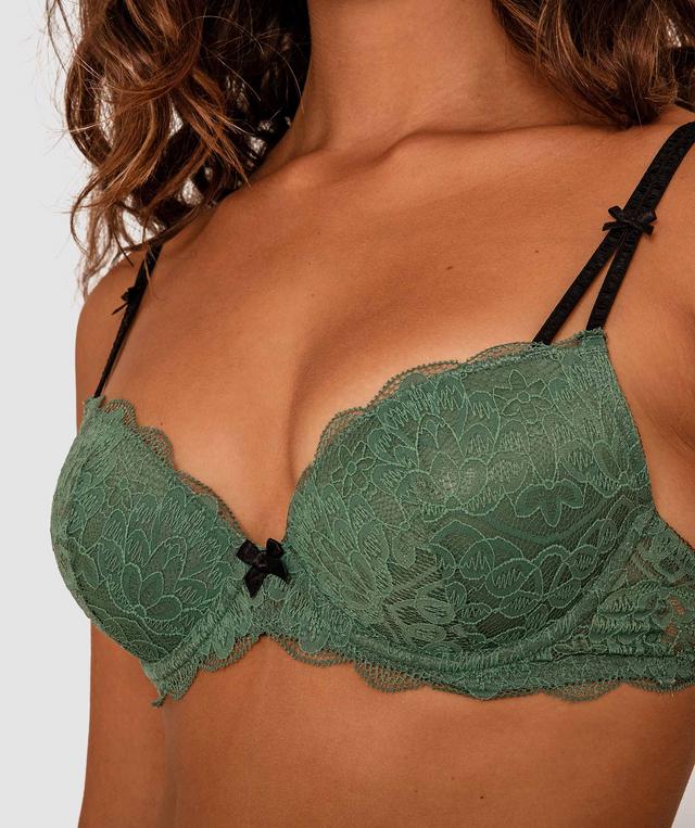 Paloma Push Up Bra - Dark Green