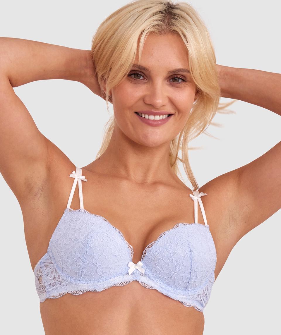 Paloma Push Up Bra - Sky Blue
