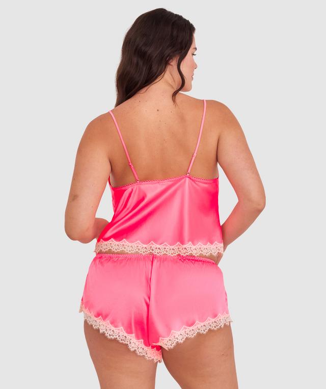 Paris Cami-Hot Pink / Cream