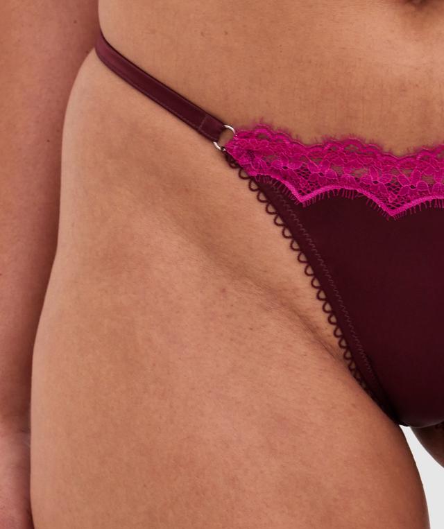 Paris G String - Dark Rust/Magenta