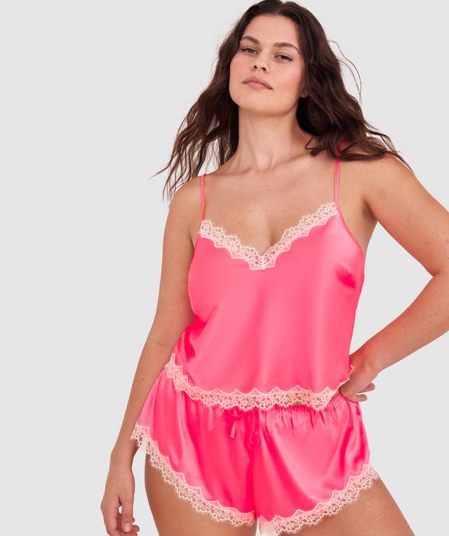 Paris Short-Hot Pink / Cream