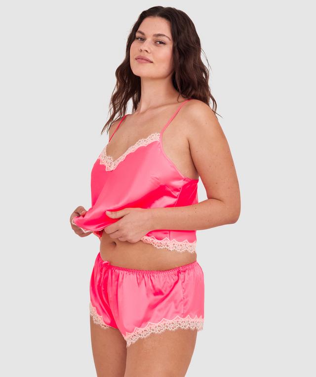 Paris Short-Hot Pink / Cream