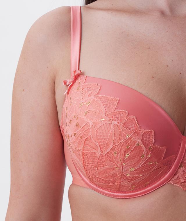 Patricia Lightly Lined Balconette Bra - Dark Coral