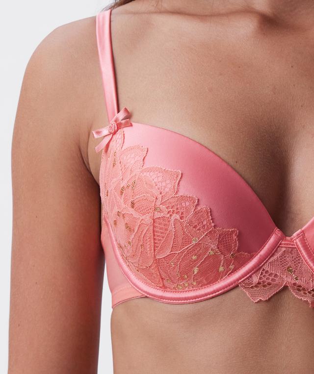 Patricia Push Up Bra - Dark Coral