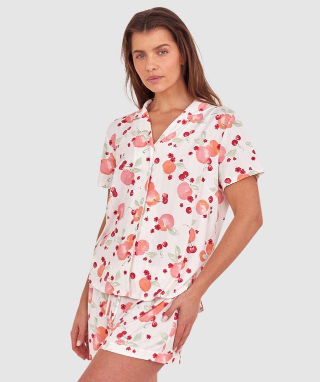 Peachy Cheeks Short Sleeve Top - Print