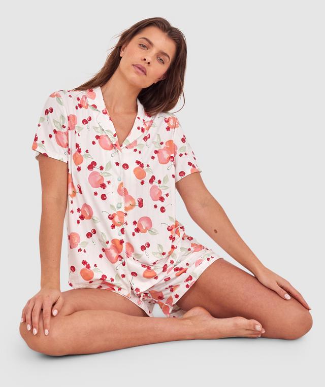 Peachy Cheeks Short Sleeve Top - Print