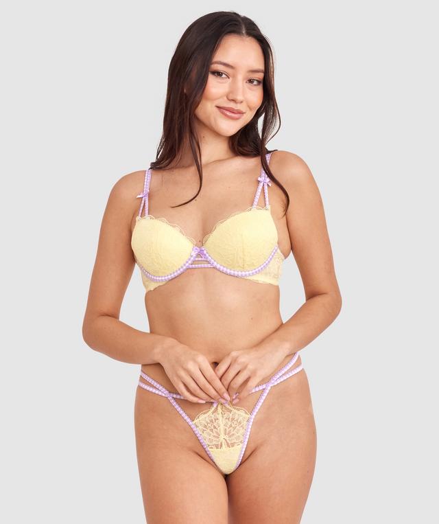 Phoebe Push Up Bra - Light Yellow