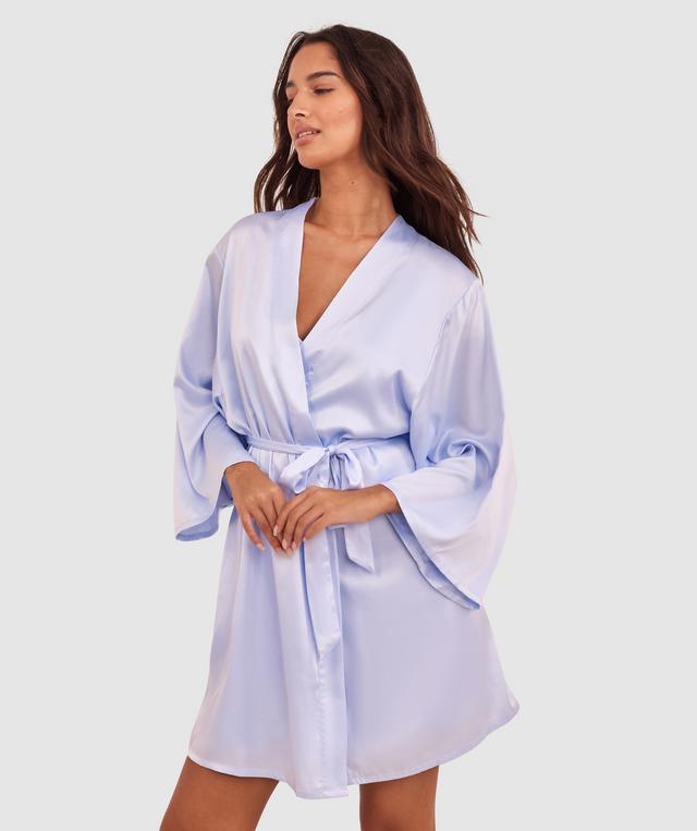 Pippa Short Wrap - Light Blue