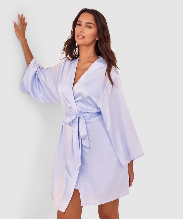 Pippa Short Wrap - Light Blue
