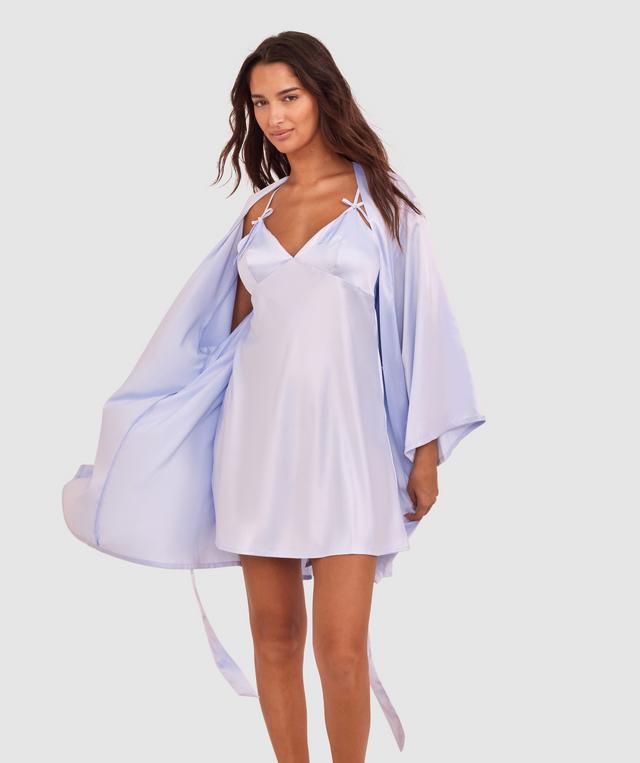 Pippa Short Wrap - Light Blue