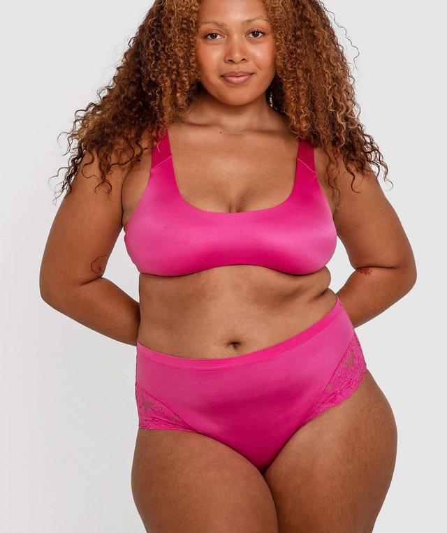 Planet Bliss Crop Top - Fuchsia Pink