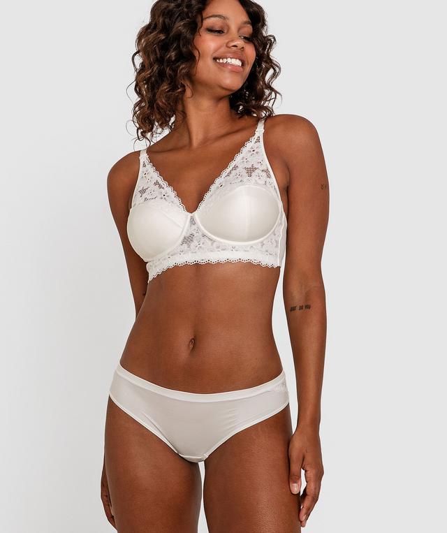 Planet Bliss Lace Brazilian Knicker - Ivory