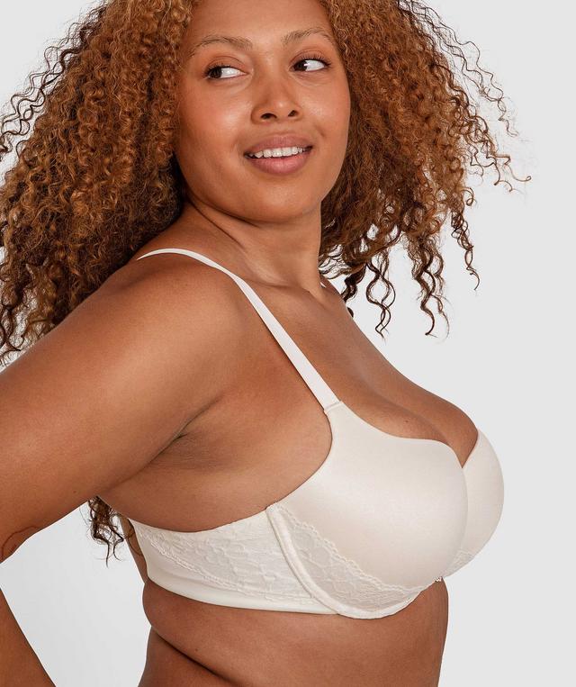 Planet Bliss Lace Double Push Up Bra - Ivory