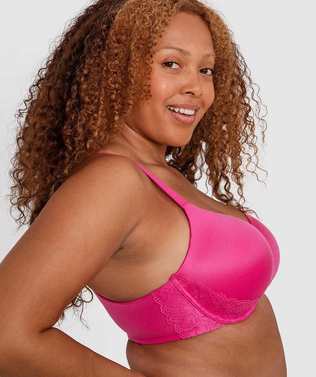 Planet Bliss Lace Full Cup Bra - Fuchsia Pink