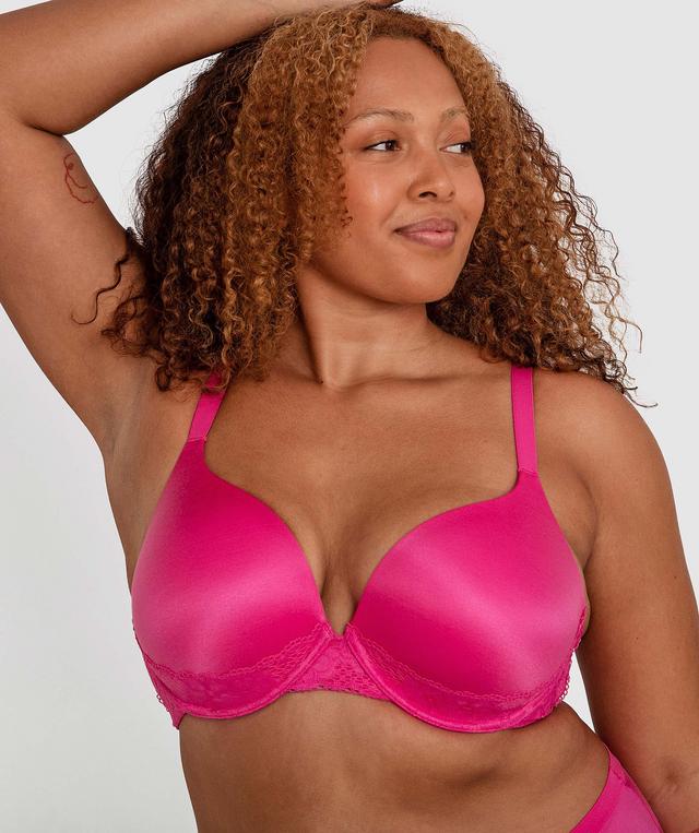Planet Bliss Lace Full Cup Bra - Fuchsia Pink