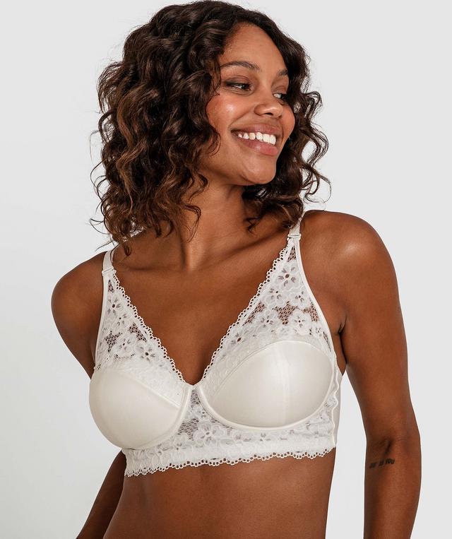 Planet Bliss Lace Wirefree Bra - Ivory