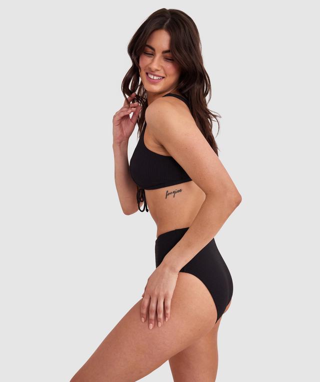 Planet Bliss Swim New Wave High Pant - Black