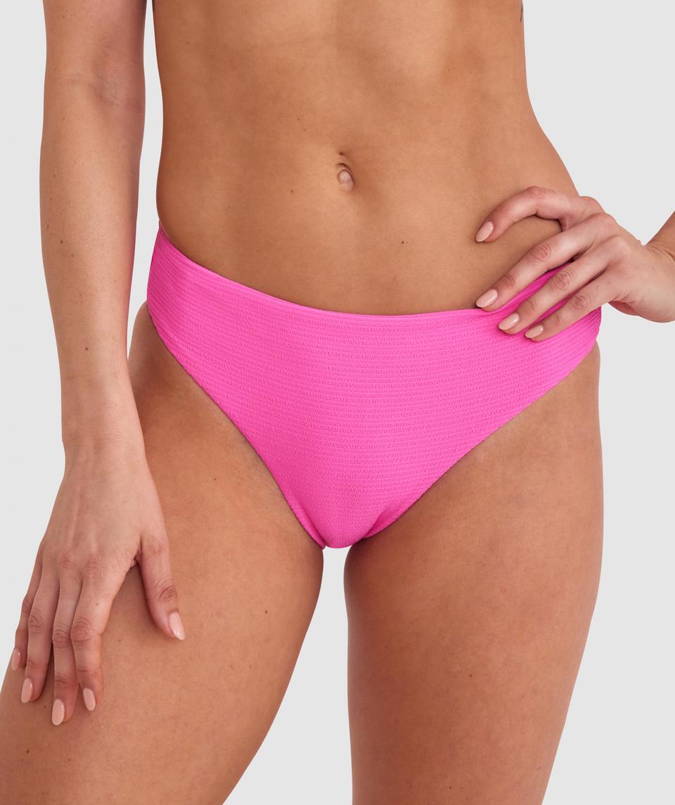 Planet Bliss Swim New Wave Hipster Pant - Hot Pink