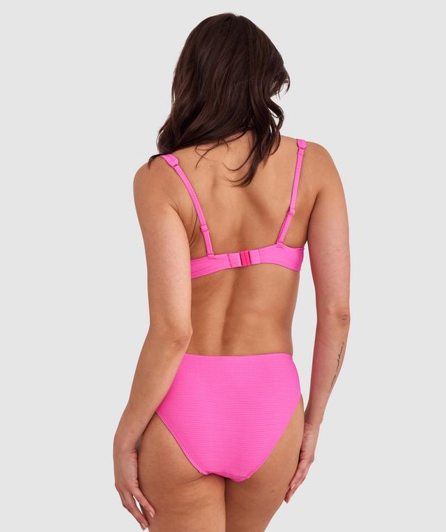 Planet Bliss Swim New Wave Hipster Pant - Hot Pink