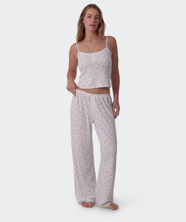 Polly Long Pant-Print Ditsy Floral