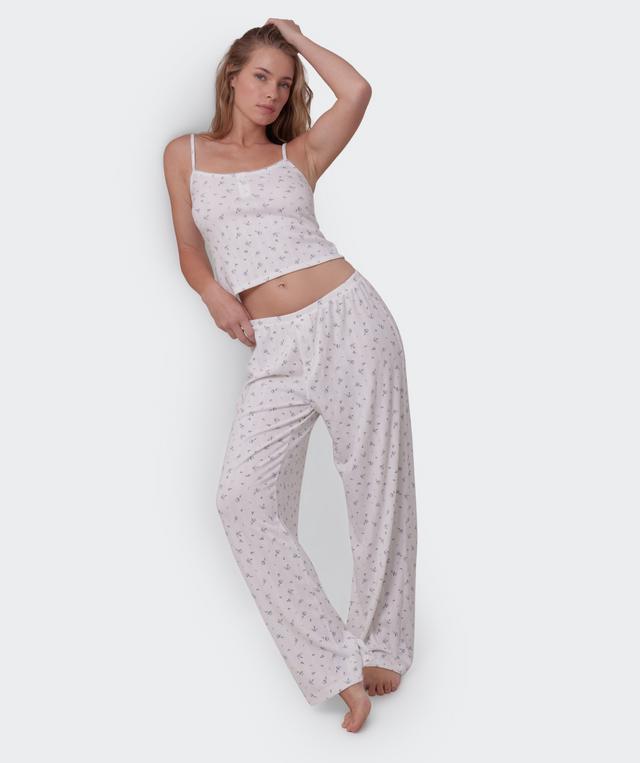 Polly Long Pant-Print Ditsy Floral