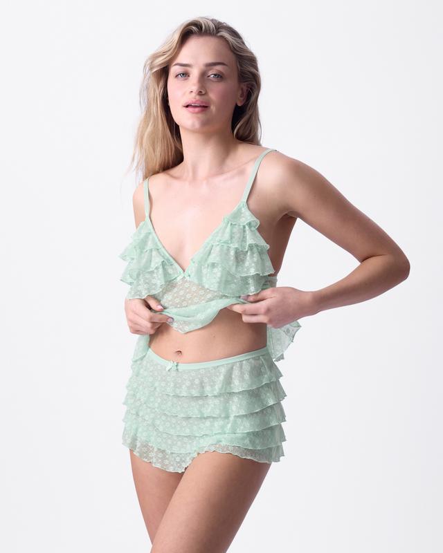 Priscilla Mid Rise Bloomer - Mint Green