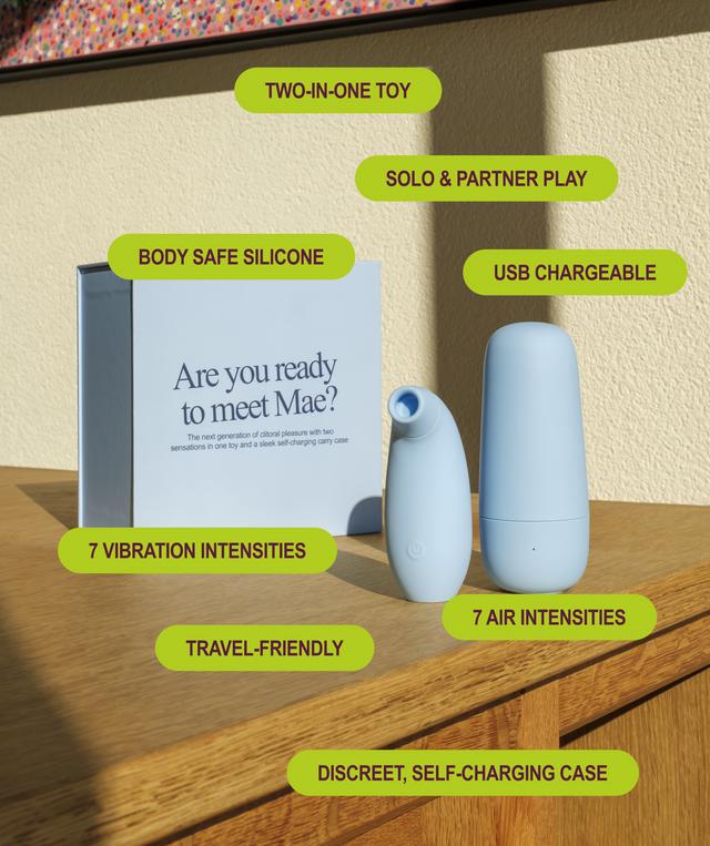 Normal Mae Two-In-One Clit Toy - Blue