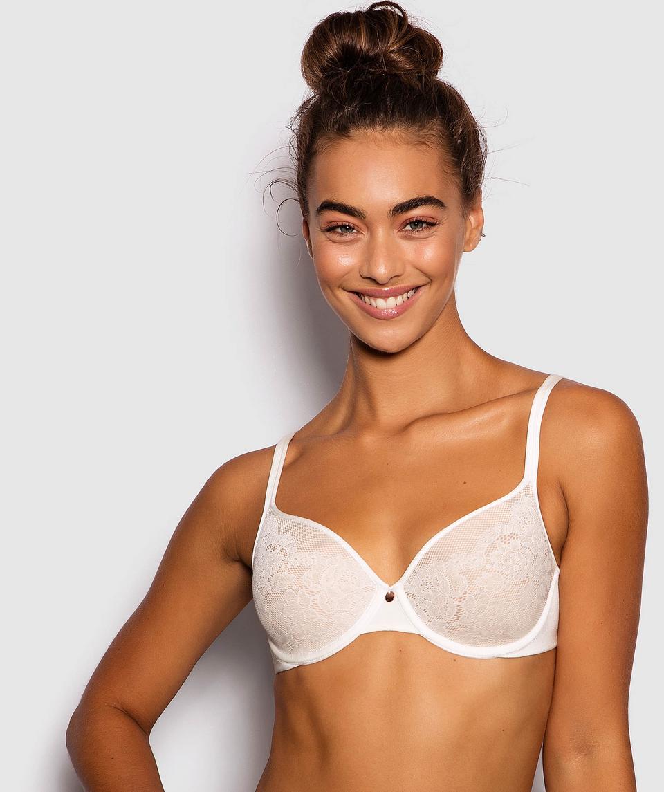 Pure Body Lace Contour Bra - Ivory