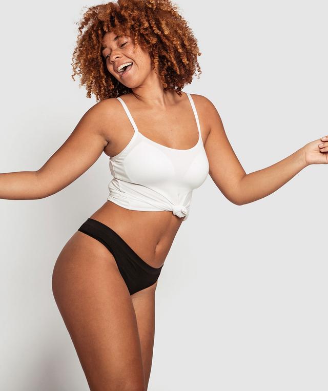 Rachel V String Knicker - Black