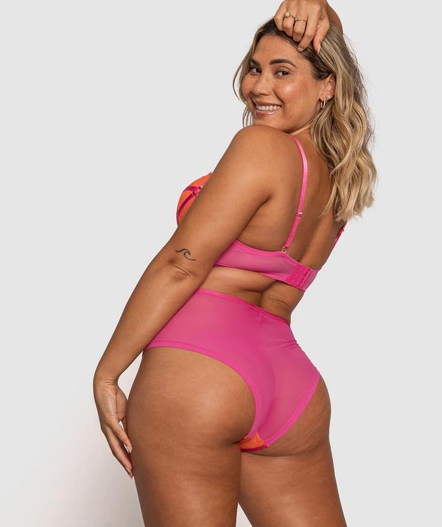 Regina High Waisted Brief - Orange
