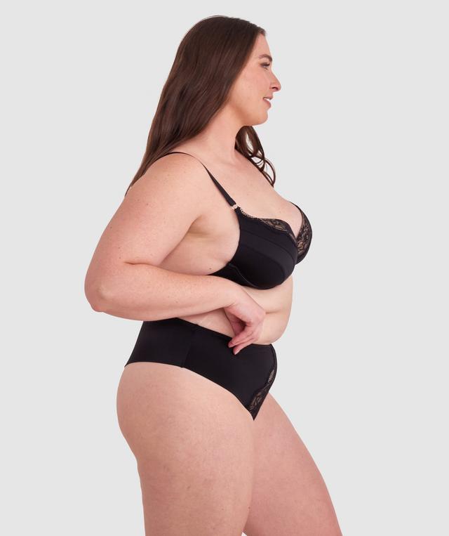 Revolve High Waist V String - Black