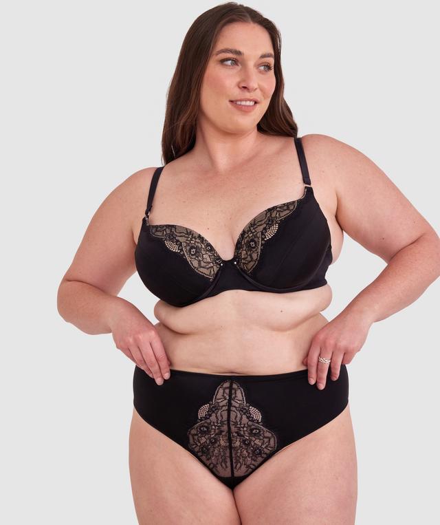 Revolve High Waist V String - Black