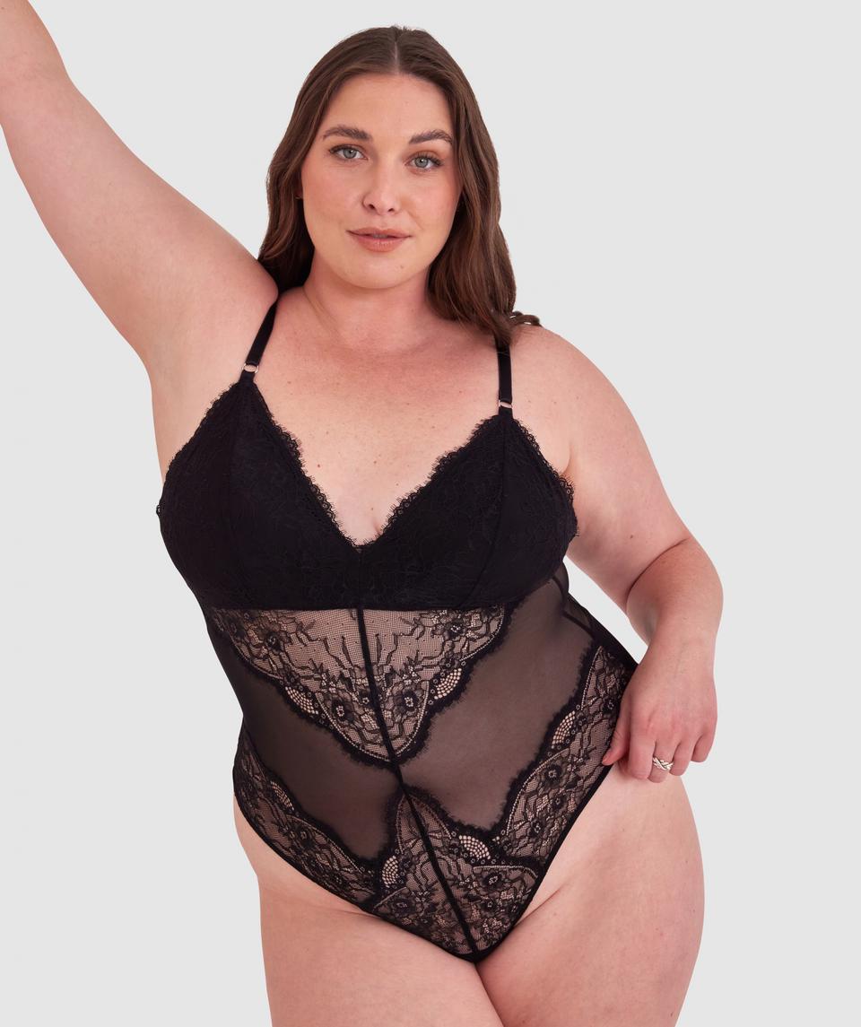Revolve Lingerie Bodysuit - Black
