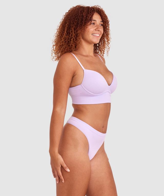 Rib Basics G String - Light Purple