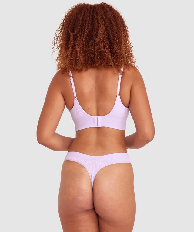 Rib Basics G String - Light Purple