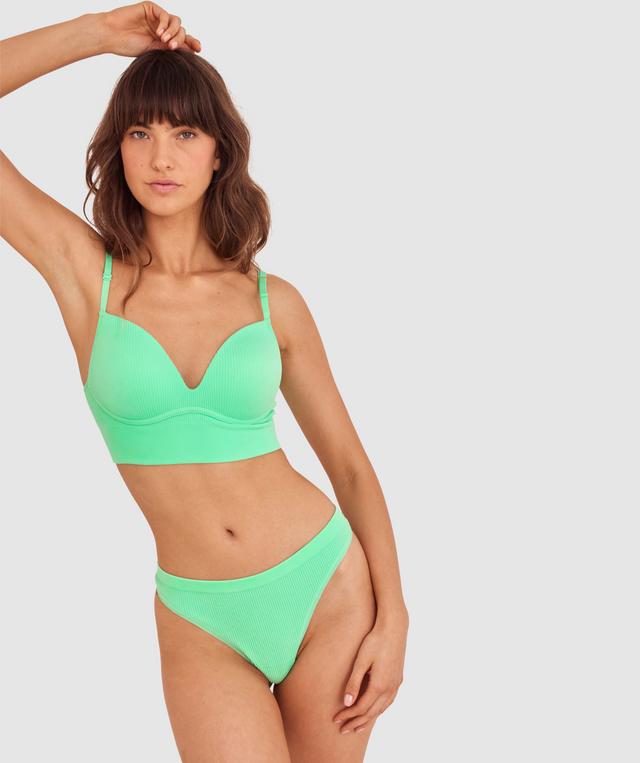 Rib Basics G String-Mint Green