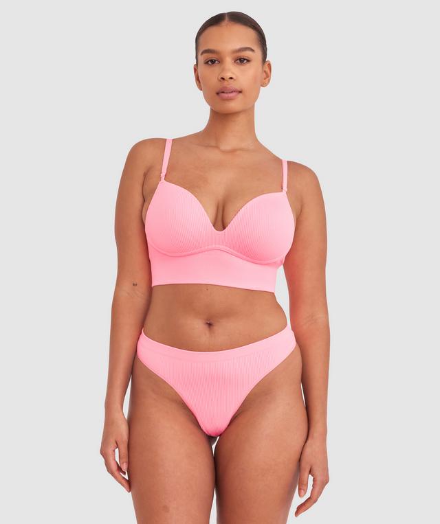 Rib Basics G String - Pink