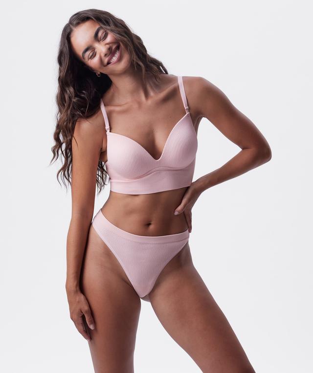 Rib Basics G String - Pink