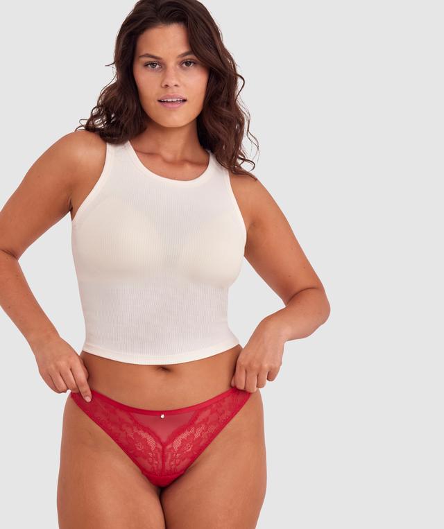 Rina V String - Red