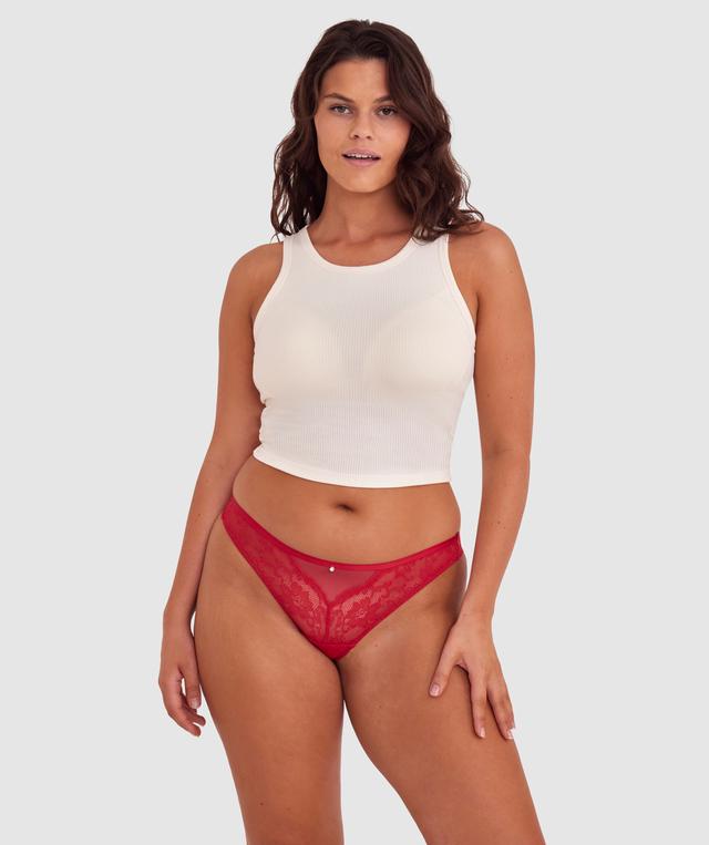 Rina V String - Red