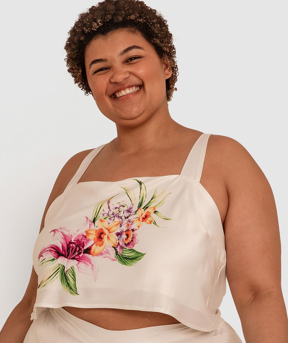 Robyn Crop Cami - Floral Print