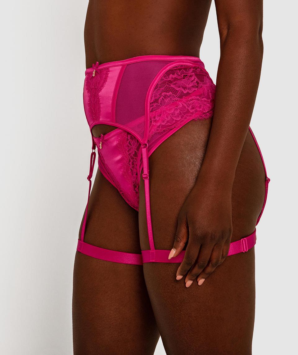 Robyn Suspender - Fuchsia Pink
