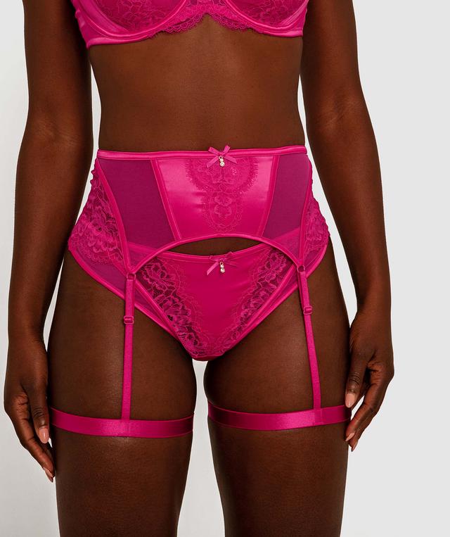 Robyn Suspender - Fuchsia Pink