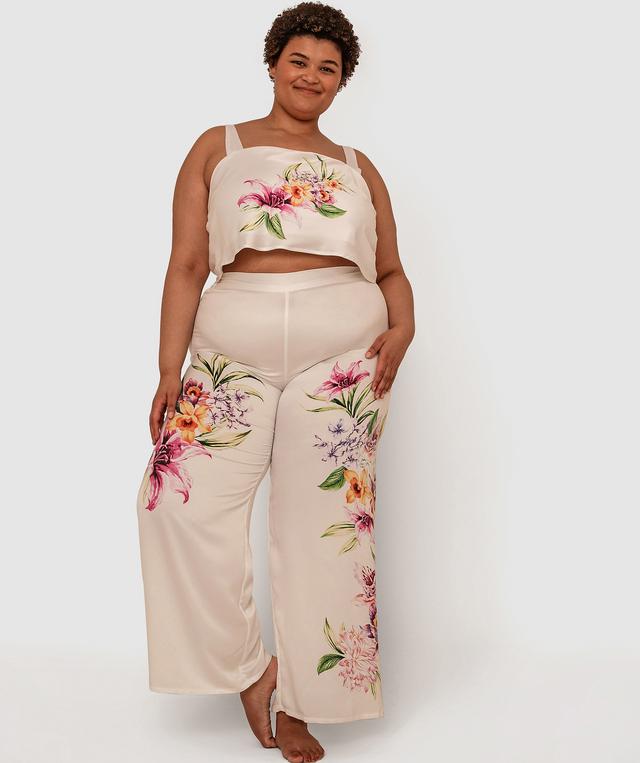 Robyn Wide Leg Pant - Floral Print