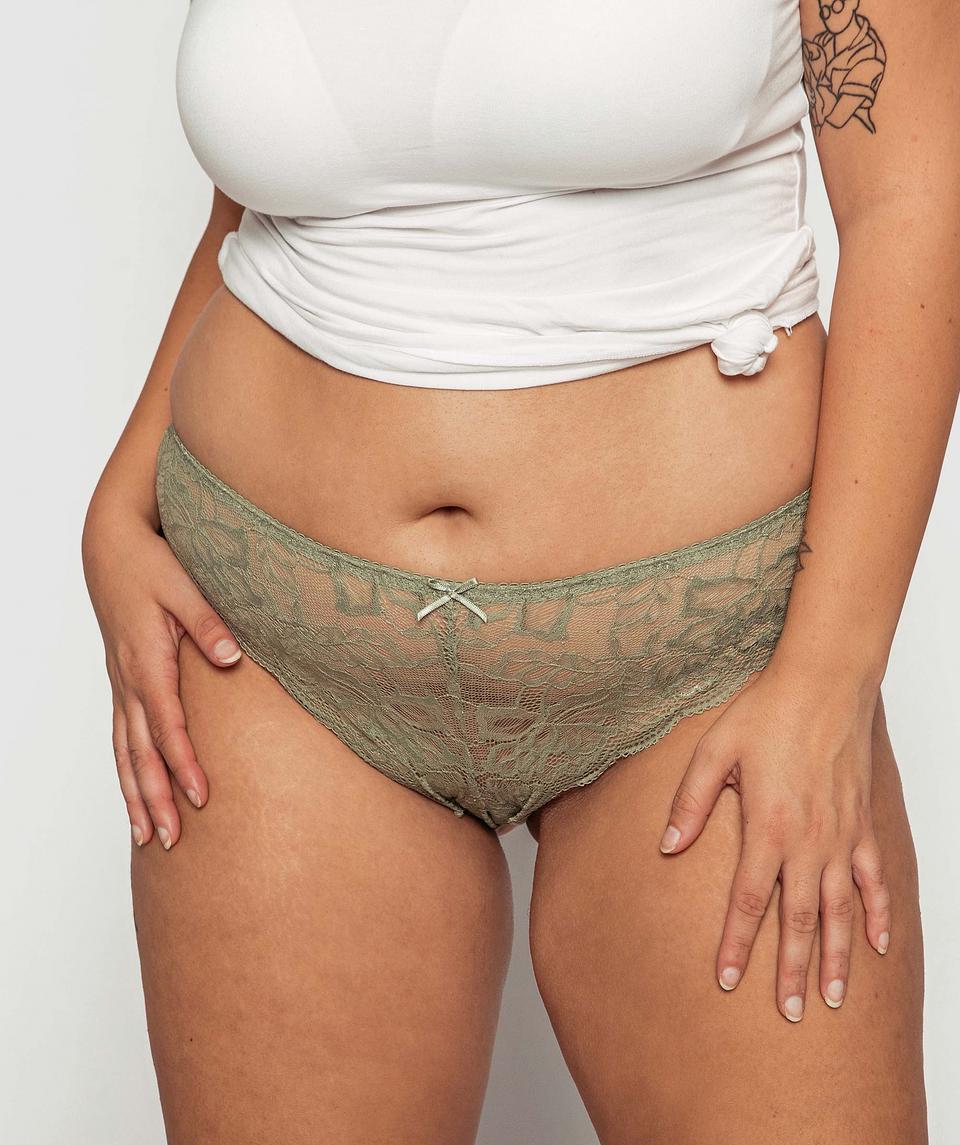 Romance Brazilian Knicker - Green