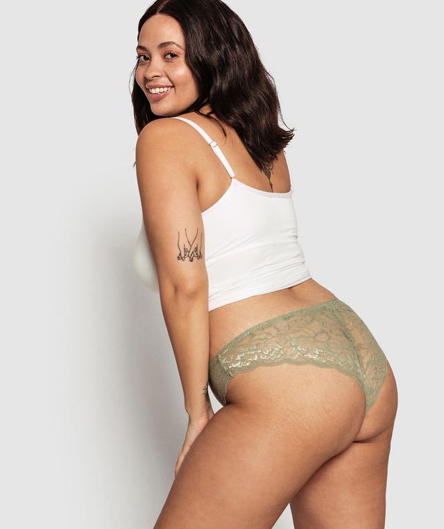 Romance Brazilian Knicker - Green
