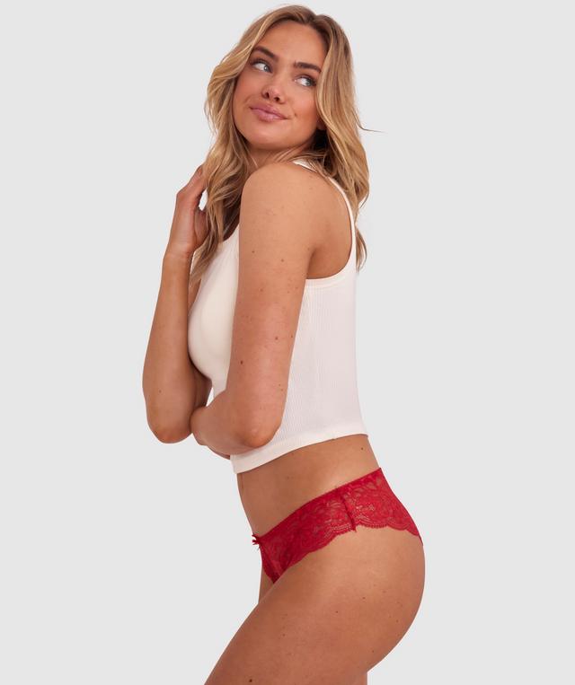 Romance Brazilian Knicker - Red