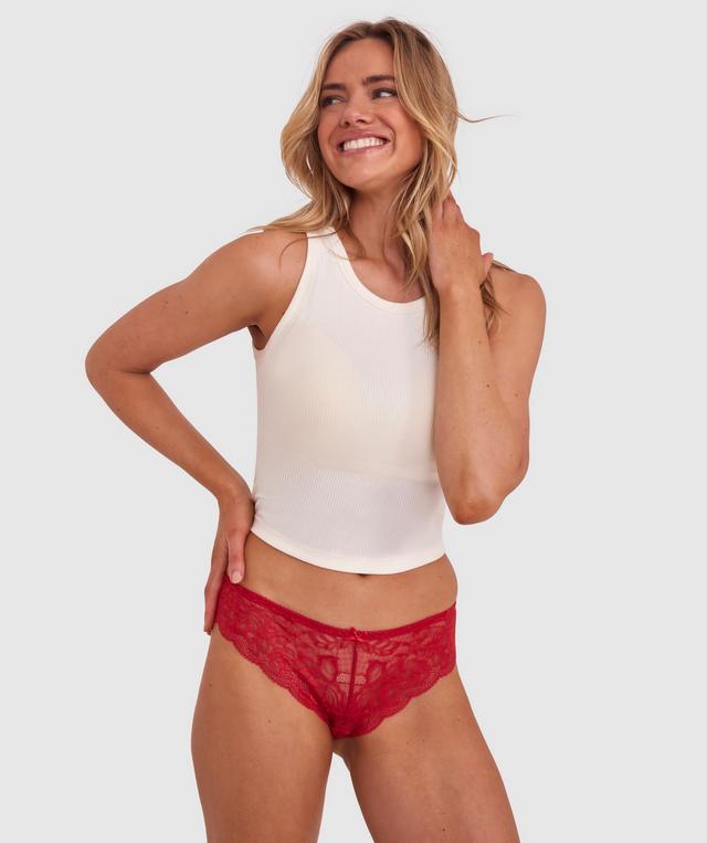 Romance Brazilian Knicker - Red