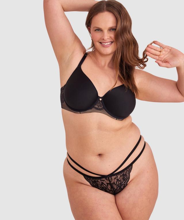 Romance String Knicker - Black
